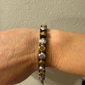 Park LaneElegant Gold and Silver Impression Bracelet